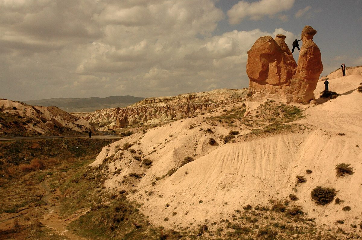 The camel-shaped rock formation in Devrent Valley